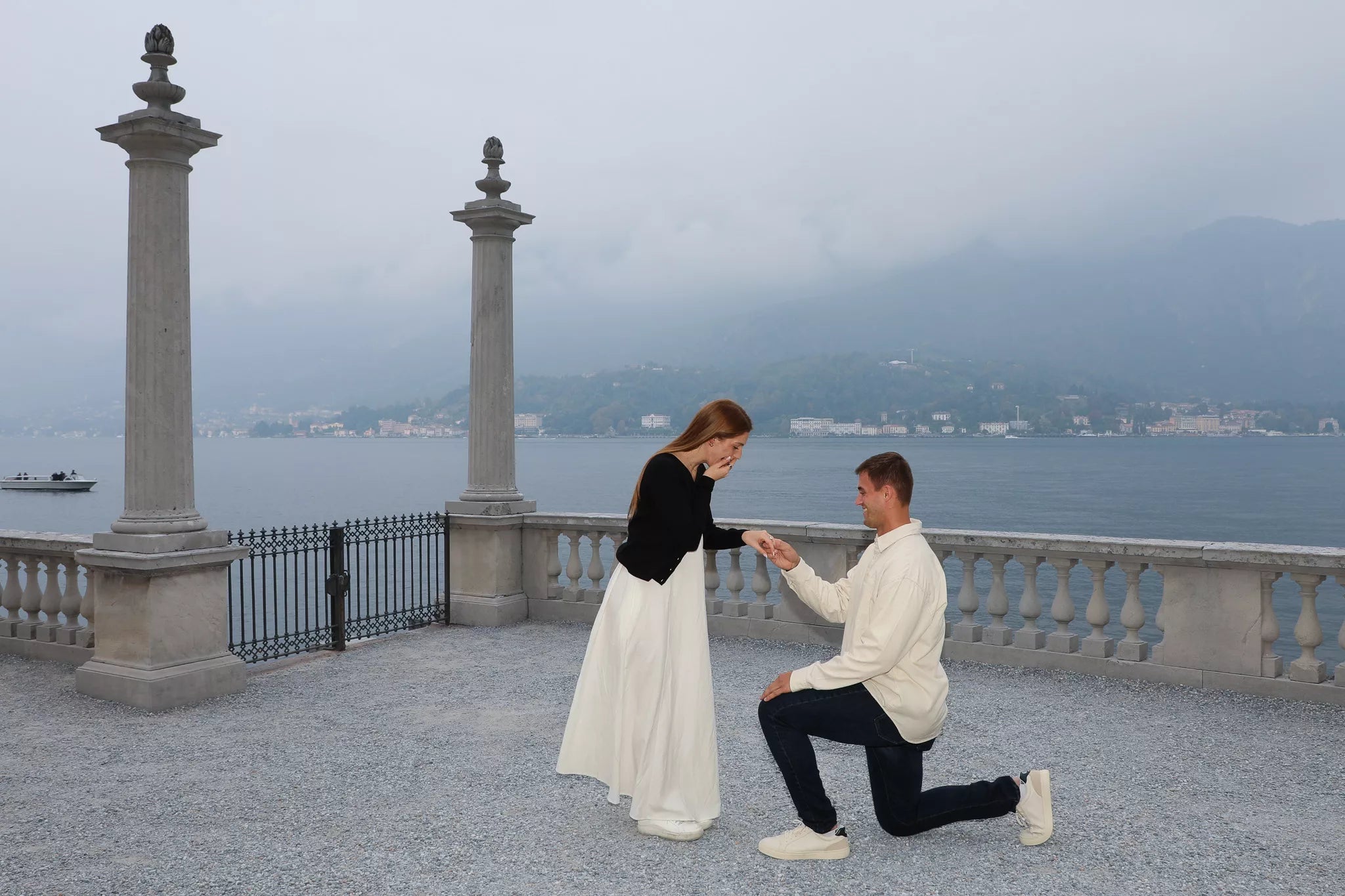 Lake Como Diary Episode 7 Villa Melzi proposal in Bellagio filmed by Nadia Fraqair