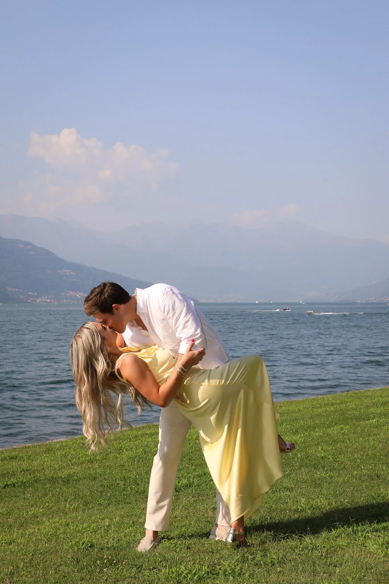 Luxury proposal video and photography by Nadia Fraqair — cinematic storytelling on Lake Como.